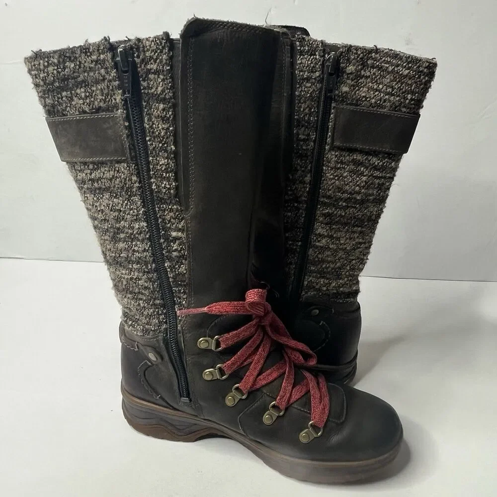 Merrell Bungee Cord Eventyr Cuff Mis Calf Zip UP Boots Women's Size 5.5